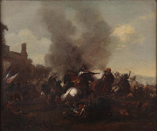 Horsemen in Combat, Man with a Pistol, 1650, Jacques Courtois
