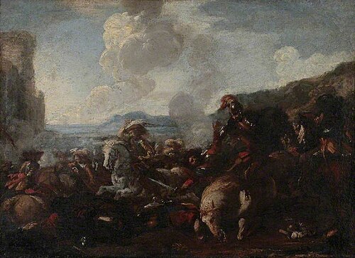 Horsemen in Combat, 1650, Jacques Courtois