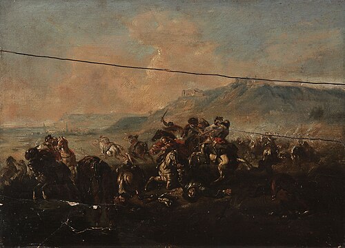 Combat de cavaliers, , Jacques Courtois