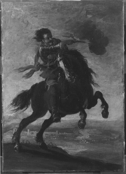 Reiter im Angriff, 1648, Jacques Courtois