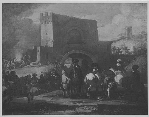 The rearguard of a cavalry engagement, 1648, Jacques Courtois