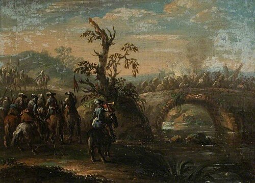 A Fight for a Bridge, , Joseph Parrocel