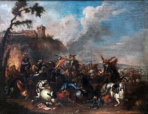 Combat de Chrétiens et de Turcs, 1700, Joseph Parrocel