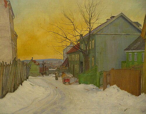 From Sagene, Oslo, 1911, Harald Sohlberg