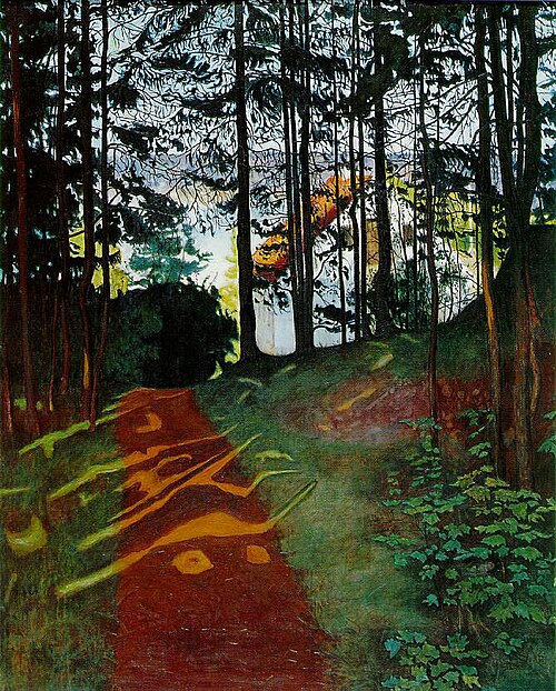 Gleam of sunlight, 1894, Harald Sohlberg