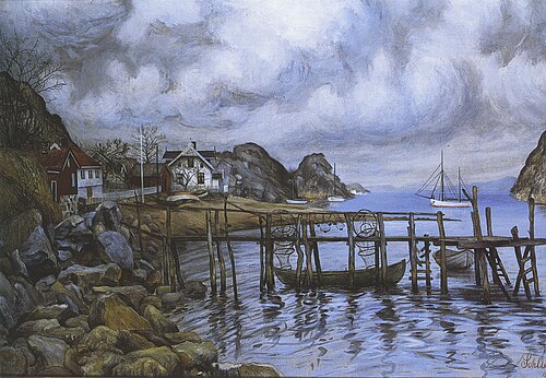From an outport, 1908, Harald Sohlberg