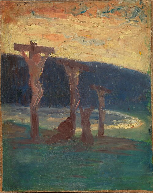 Korsfestelsen, 1894, Harald Sohlberg