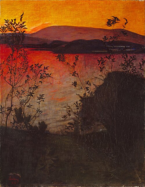 Evening Glow, 1893, Harald Sohlberg