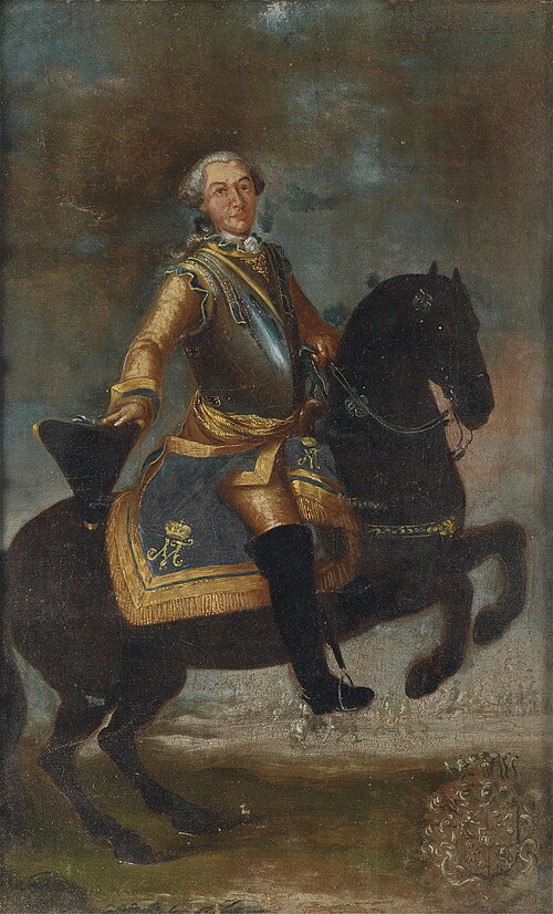 Equestrian portrait of a gentleman, 1750, Gennaro Basile