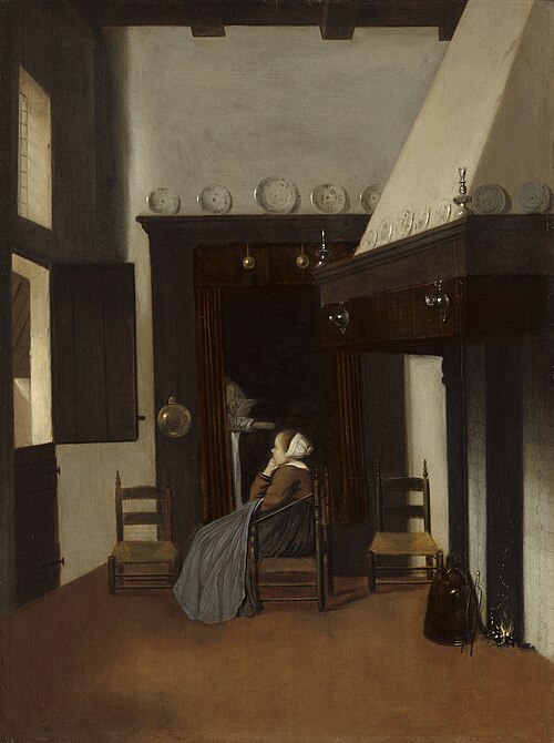 Young Woman in an Interior, 1660, Jacobus Vrel