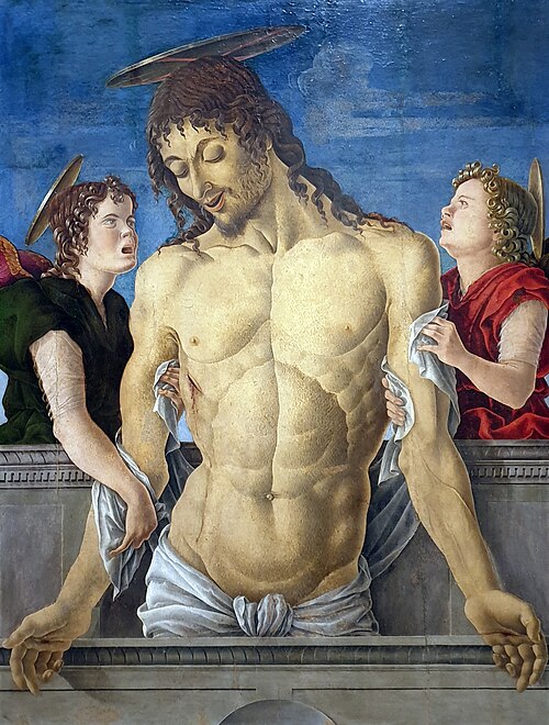 The Dead Christ, Supported by Two Angels, 1471, Marco Zoppo