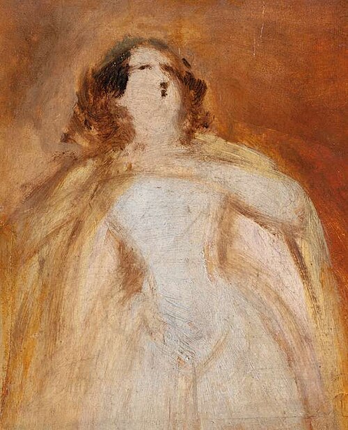 The Singer Henrietta Grosserová as Norma, study, 1847, Josef Navrátil