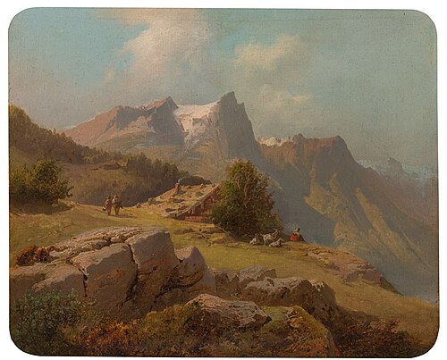 Mount Matten in the Swiss Alps, 1843, Josef Navrátil
