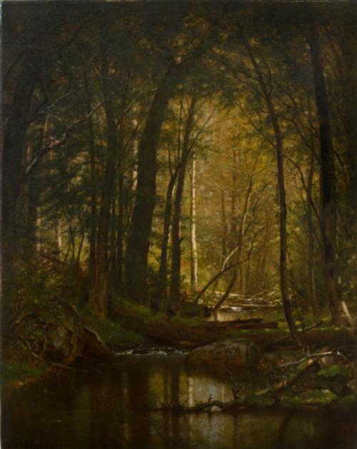 A Forest Stream, 1871, Worthington Whittredge