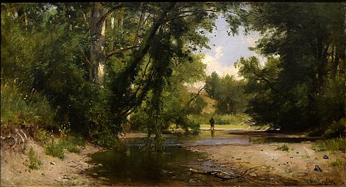 River Scene, 1866, Worthington Whittredge