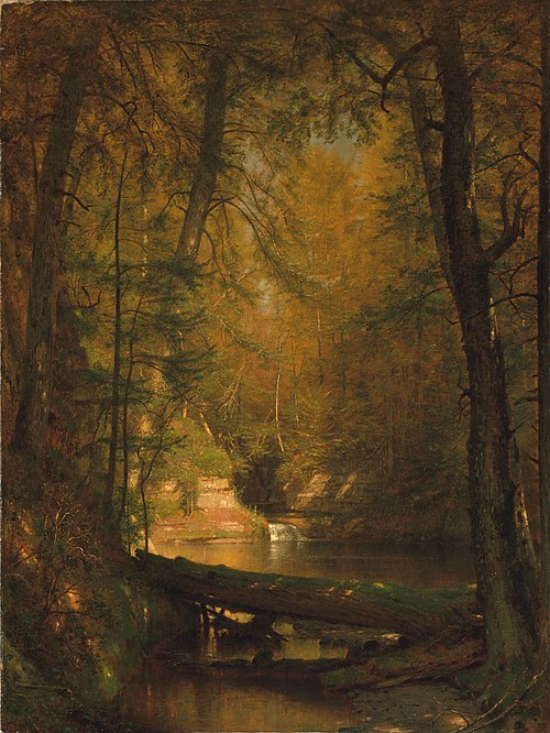 The Trout Pool, 1870, Worthington Whittredge