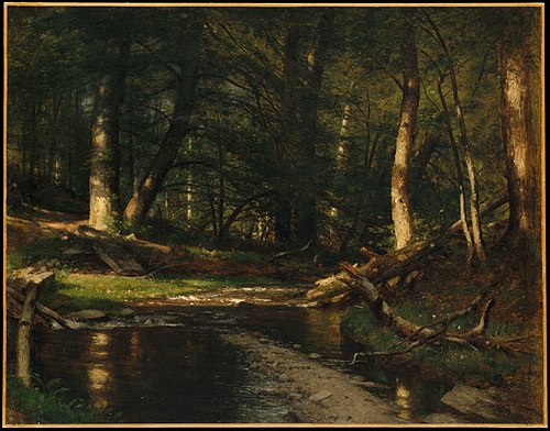 The Brook in the Woods, 1885, Worthington Whittredge