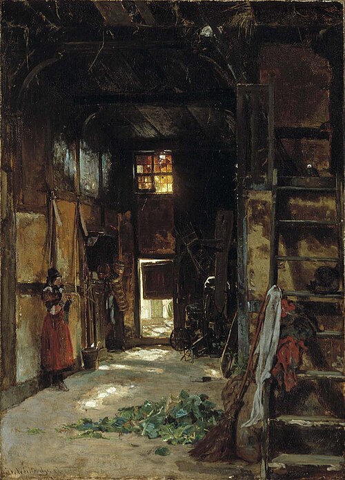 Interior of a Westphalian Cottage, 1852, Worthington Whittredge