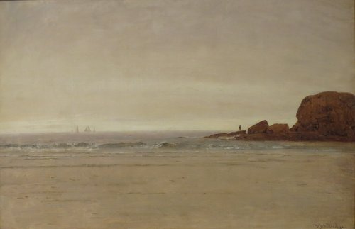 Beach and Rocks, 1870, Worthington Whittredge