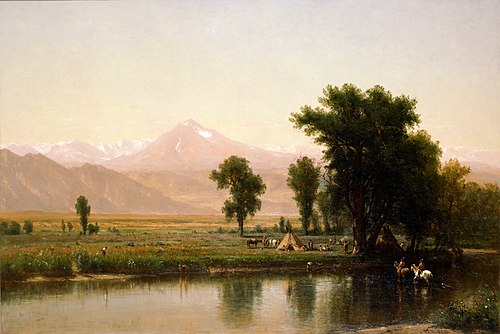 Crossing the River Platte, 1871, Worthington Whittredge