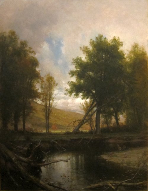 Landscape with Stream and Deer, 1877, Worthington Whittredge