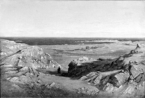 Rocky Shore, 1867, Worthington Whittredge