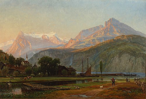 The Bay of Uri, Lake Lucerne, 1859, Worthington Whittredge