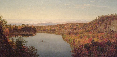 Lake Shawangunk, 1862, Worthington Whittredge