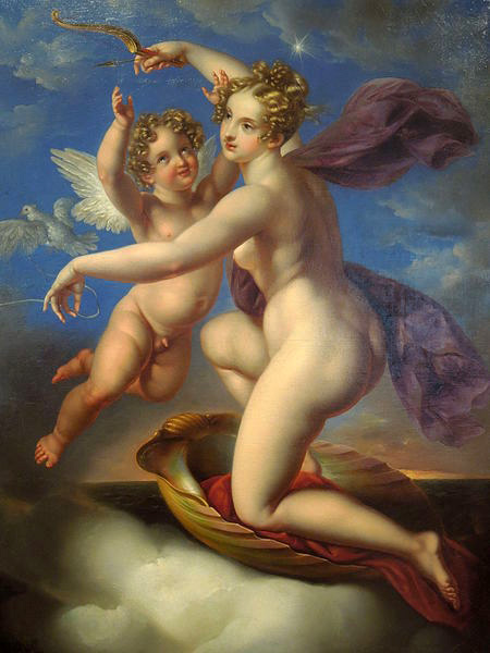 Venus and Cupid, 1824, Karl Joseph Aloys Agricola
