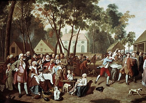 Fair at Hesselohe, 1746, Peter Jacob Horemans