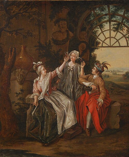 Merry company, 1750, Peter Jacob Horemans