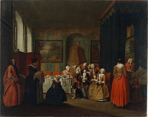 After the birth, 1734, Peter Jacob Horemans