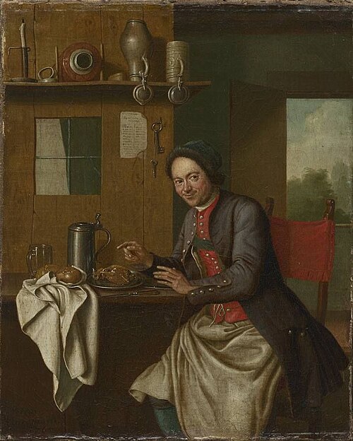 The attentive host, 1765, Peter Jacob Horemans