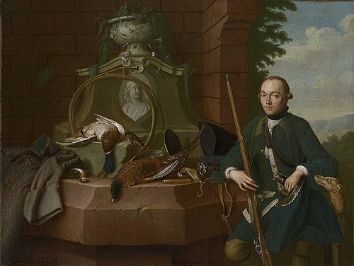 Jagdstillleben mit Jäger, 1765, Peter Jacob Horemans