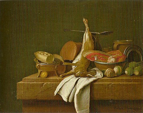 Stillleben mit totem Hasen, 1764, Peter Jacob Horemans