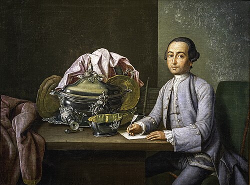 Bildnis eines Silberdieners, 1772, Peter Jacob Horemans