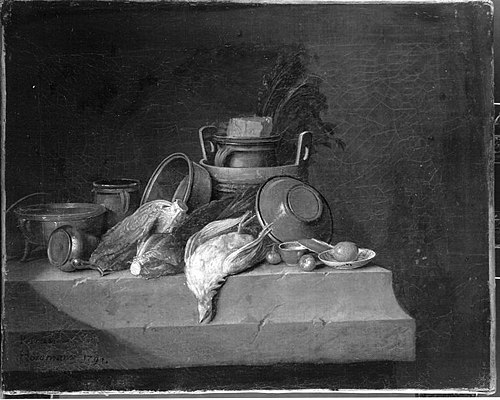 Stillleben mit totem Rebhuhn, 1764, Peter Jacob Horemans