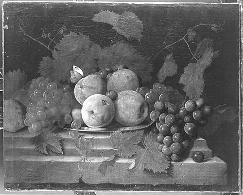Stillleben mit Trauben und Äpfeln, 1768, Peter Jacob Horemans