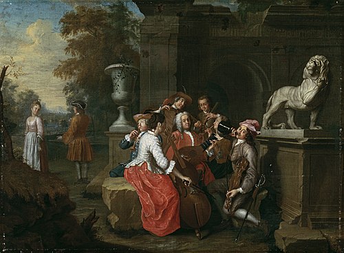 Concert in the garden, 1776, Peter Jacob Horemans