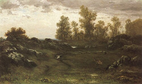 Paysage français à Fontainebleau, , Peter Burnitz