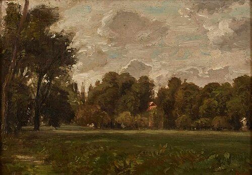 Baumbestandene Wiesenlandschaft, , Peter Burnitz