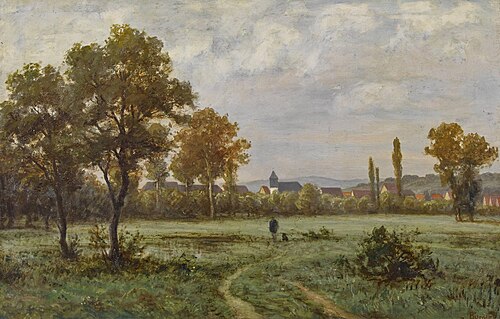 Weite Landschaft mit Stadt, , Peter Burnitz