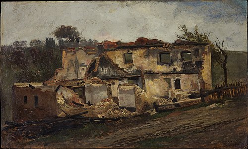 Destroyed House, 1854, Peter Burnitz