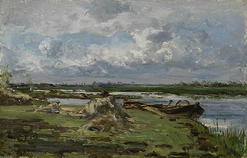 Lakes near Kortenhoef, 1880, Willem Roelofs