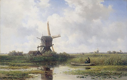 The Gein River, near Abcoude, 1857, Willem Roelofs