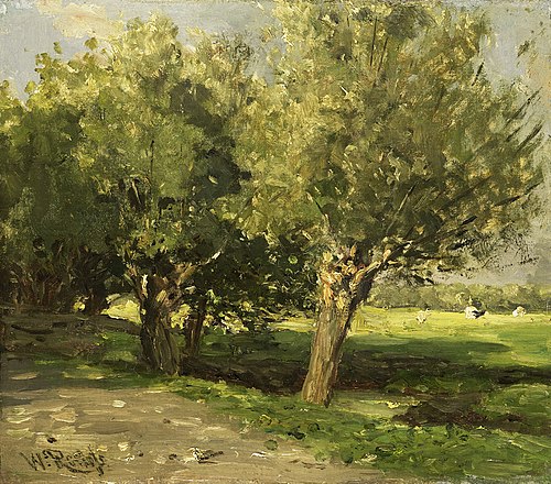 Wilgebomen, 1875, Willem Roelofs