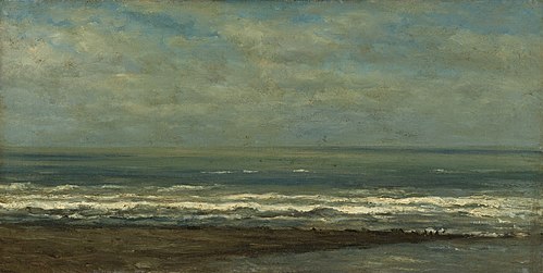 Seascape at Heyst, 1868, Willem Roelofs