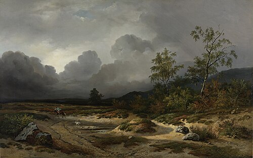 Landscape with a Thunderstorm Brewing, 1850, Willem Roelofs