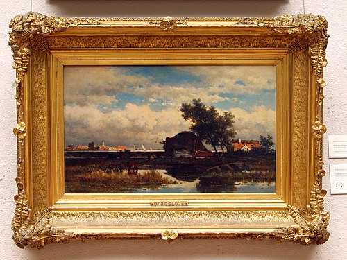 Paysage près de Dordrecht, , Willem Roelofs