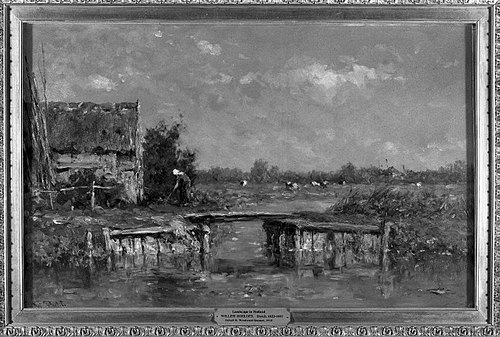 A Farm in Holland, 1880, Willem Roelofs